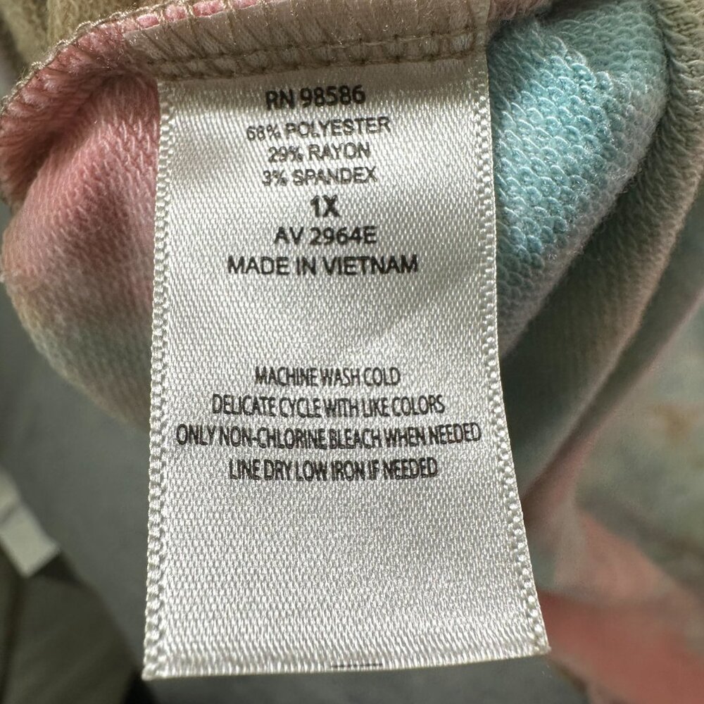 Ava James‎ Womens Tie Dye Top Size 1x - Picture 9 of 10